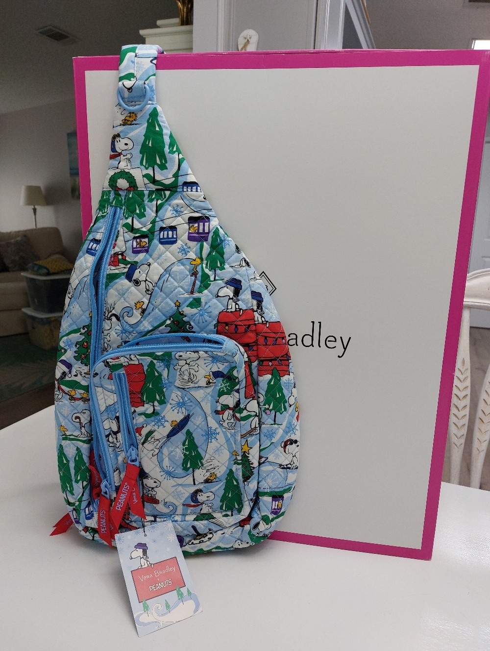 Vera Bradley Ski Slope Snoopy Sling NWT